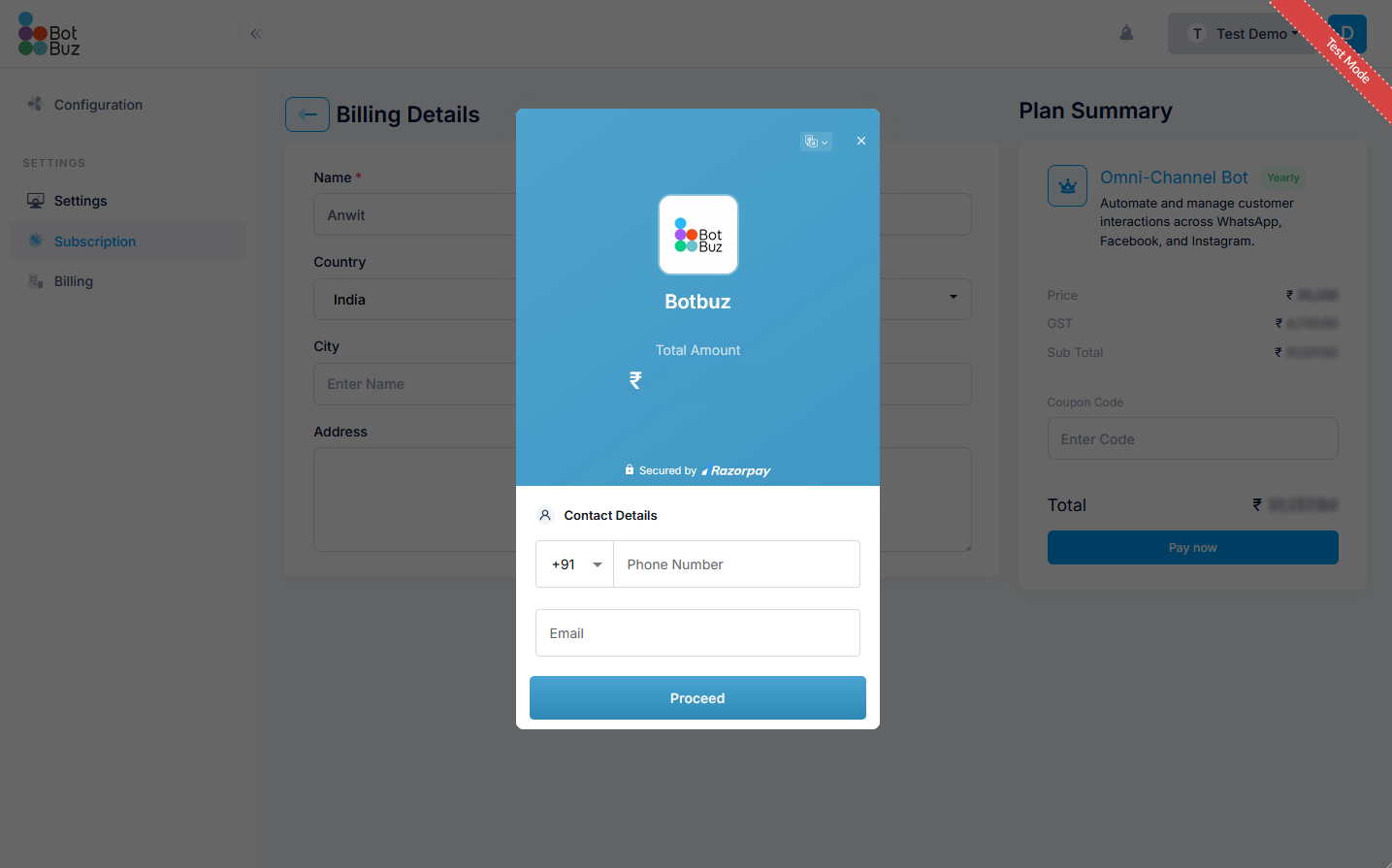 Docusaurus Billing 1