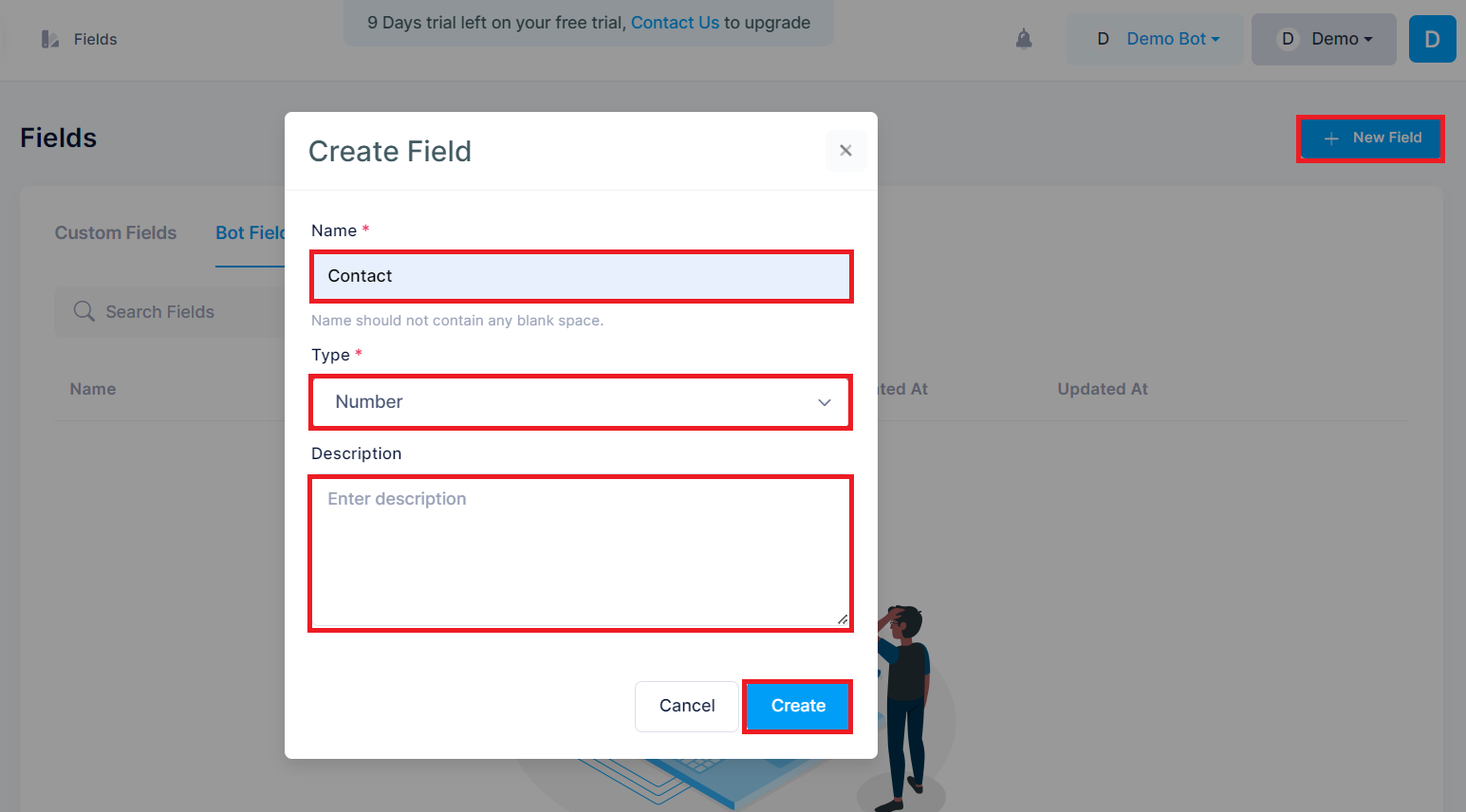 Docusaurus Bot Fields 1