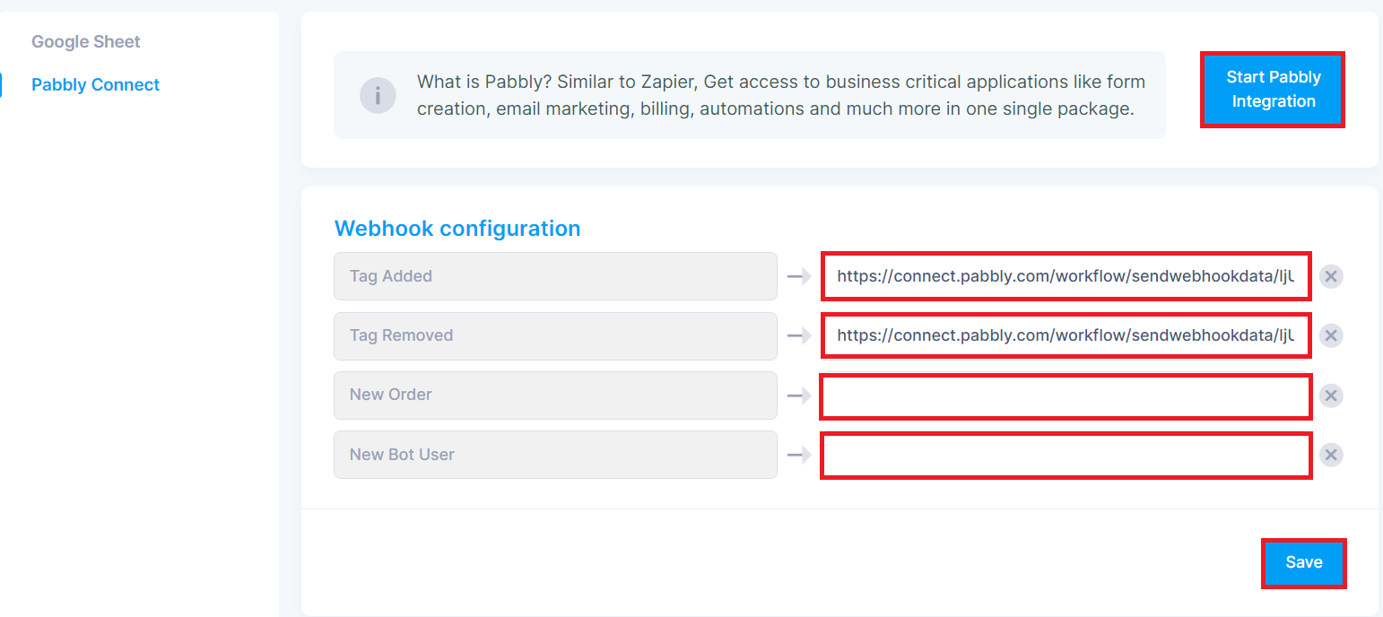 Docusaurus Pabbly Connection